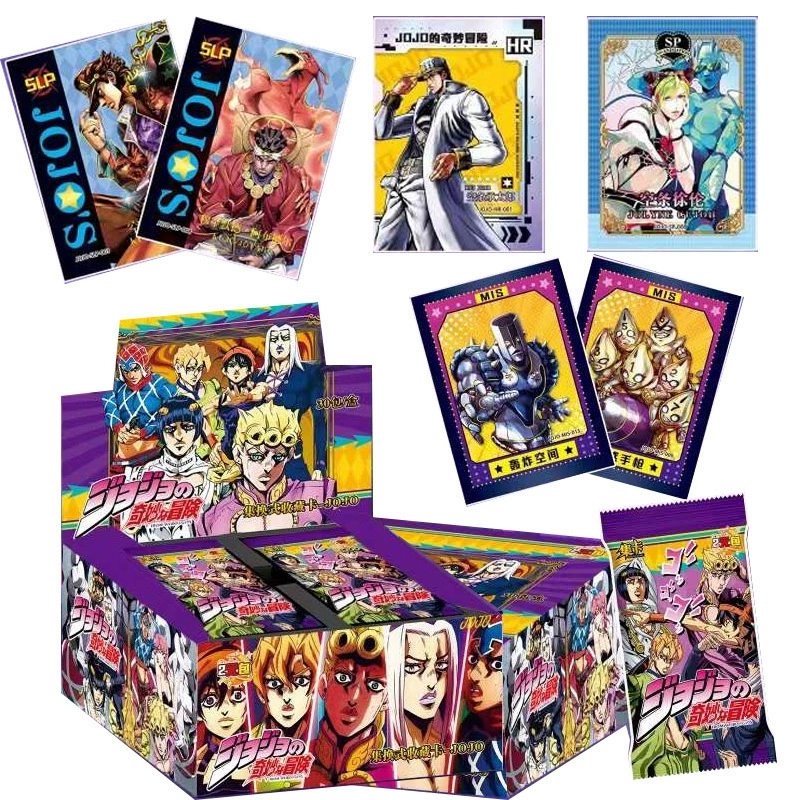 集卡 JOJO's Wonderful Adventure Карточный набор Обмен Коллекция предметов роскоши Карты аниме периферийные слепые коробки Твердыe карты