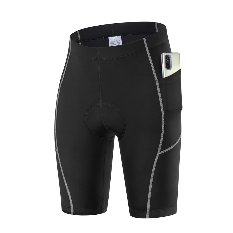 Cycling shorts men's thickened silicone cushion bicycle mountain bike shorts factory in stock cycling shorts