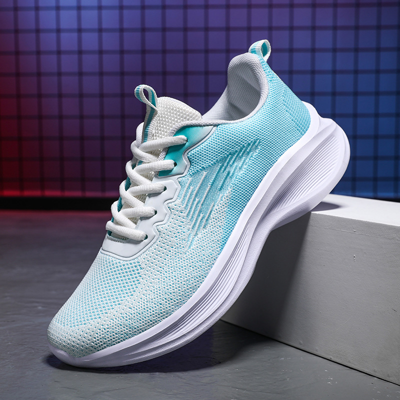 Zapatos de mujer transfronterizos de Jinjiang 2025 nuevos zapatos deportivos para mujer cómodos y ligeros zapatos para correr zapatos casuales transpirables de todo fósforo