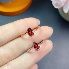 ��Ȼ�tʯ��ʯ��ָ925�y�pɫ��ȫ���w��ʳ��W��ʯ5*7mm֧�֏͙z