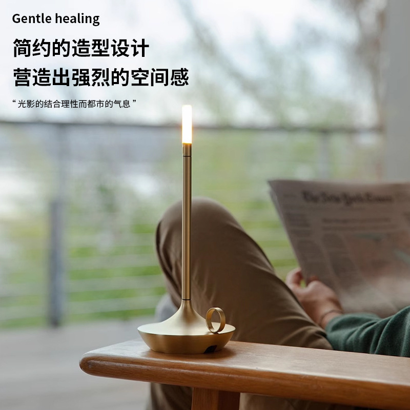 Aladdin's lamp atmosphere table lamp bar clear bar atmosphere lamp outdoor camping lamp USB charging touch table lamp