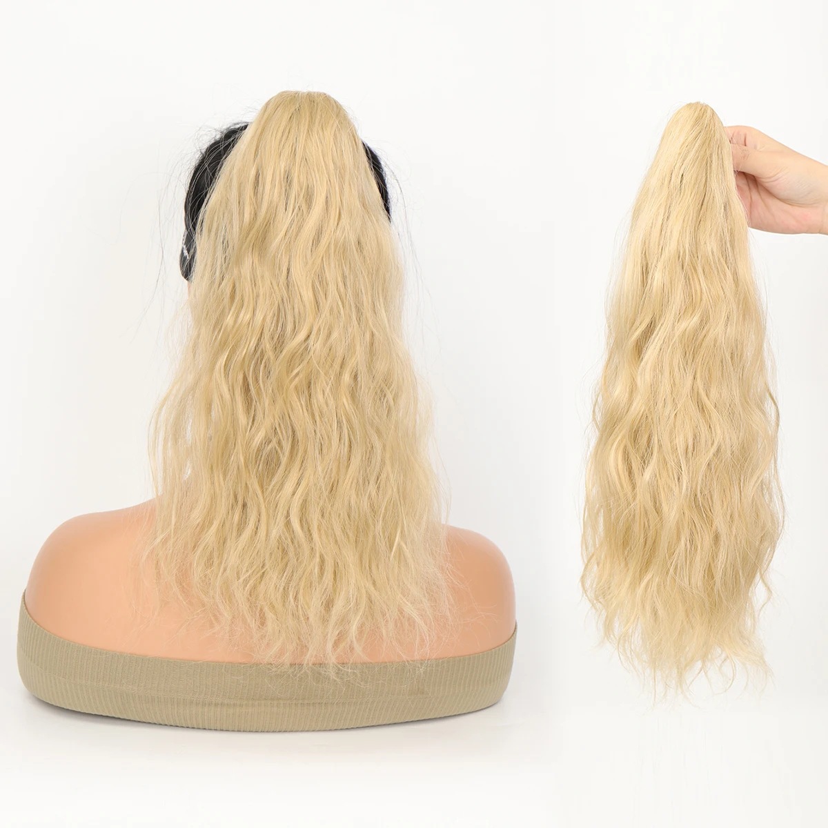 Extensión de Coleta Ondulada con Pinza para Mujer de Fibra Sintética de Alta Temperatura image 21