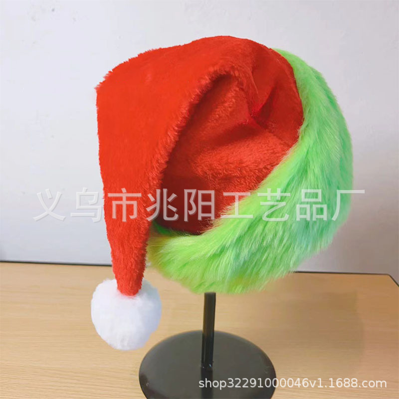 Decoración de Navidad de alta calidad sombreros de peluche de Navidad para adultos sombreros de Navidad vestido de fiesta
