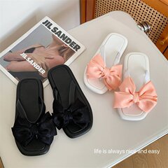 人字拖鞋女夏天外出時尚外穿洋氣網紅ins涼拖厚底女款女士蝴蝶結