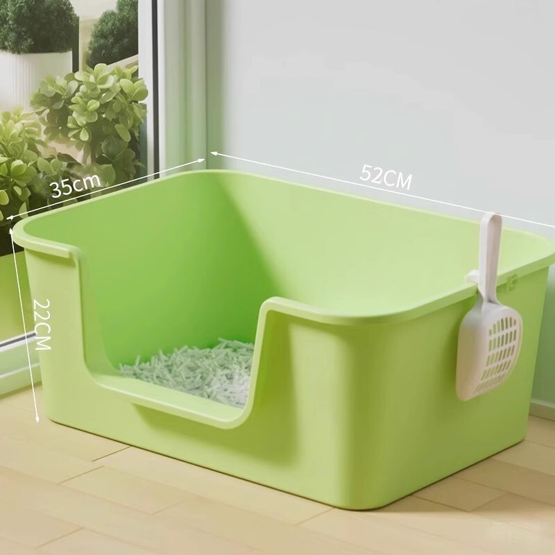 猫砂盆矮脚猫幼猫专用隔臭防外溅猫厕所屎盆子猫咪用品加大空间|undefined