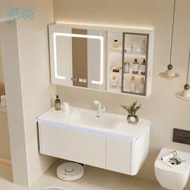 jGa24可丽耐肤感一体盆现代简约智能浴室镜柜洗脸盆柜组合家居卫