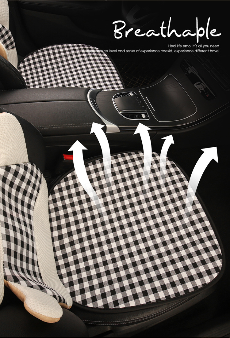 Car Seat Cushion, Four-Season Universal, Heart-Shaped Dog Seat Cushion, Suitable for Five-Seater Cars, Women's Interior, Cartoon Cute, Comfortable, Non-Slip