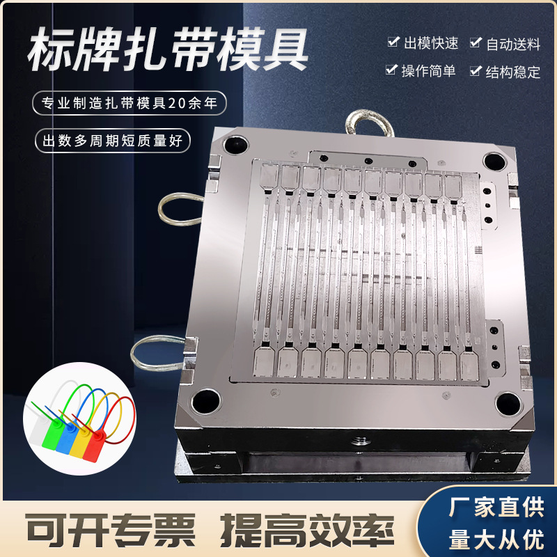 厂家各种封条扎带模具尼龙扎带模具可代客生产可开票标牌扎带模具