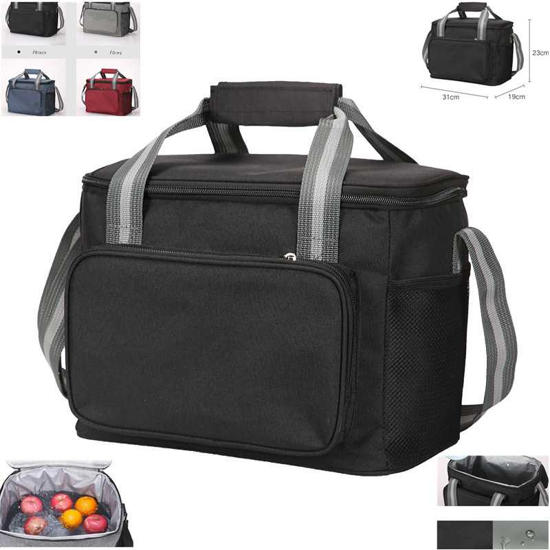 .Functional Lunch Bag Thermal Insulated Lunch Box Men Women