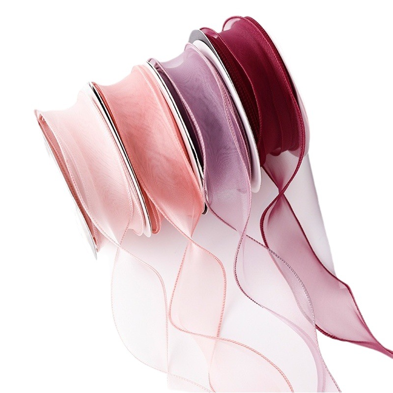 Cinta de hilo de cola de pez Roland, materiales de embalaje para flores, ramo, arte floral, suministros para floristas, cinta ondulada de hilo de nieve, 10 yardas