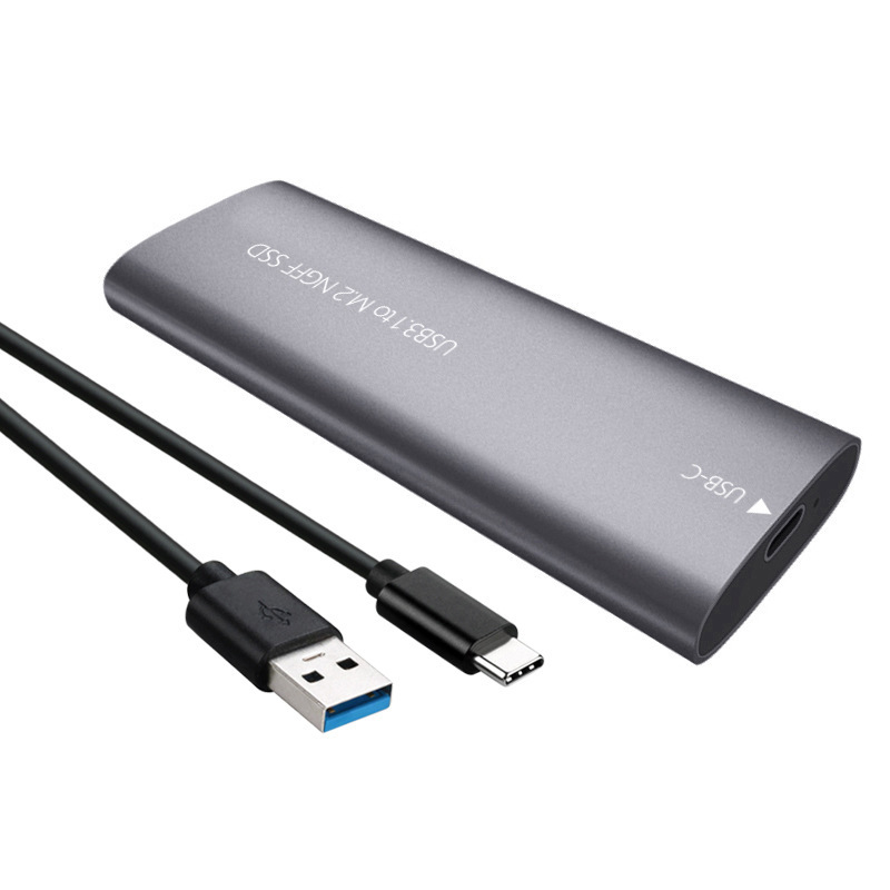 M.2 Hard Drive Enclosure Usb3.2 Type-C to M.2Ngff Solid State Drive Enclosure Metal External Mobile Hard Drive Enclosure