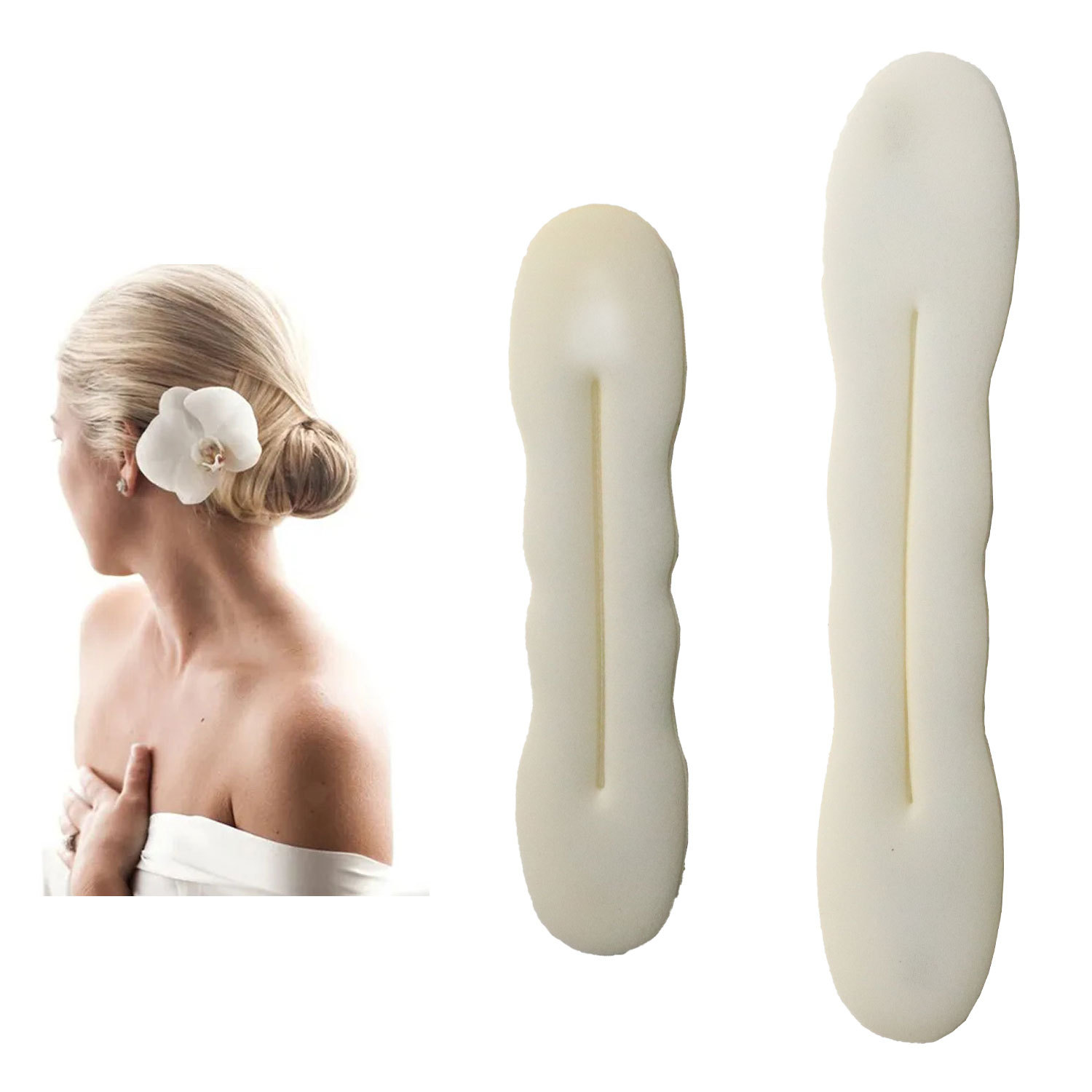 Cross-border Hot-selling Sponge Strip Meatballs Hair Accessories Snap Coil Hair Donut Hair Coil Hair Coil Hair Tool Set