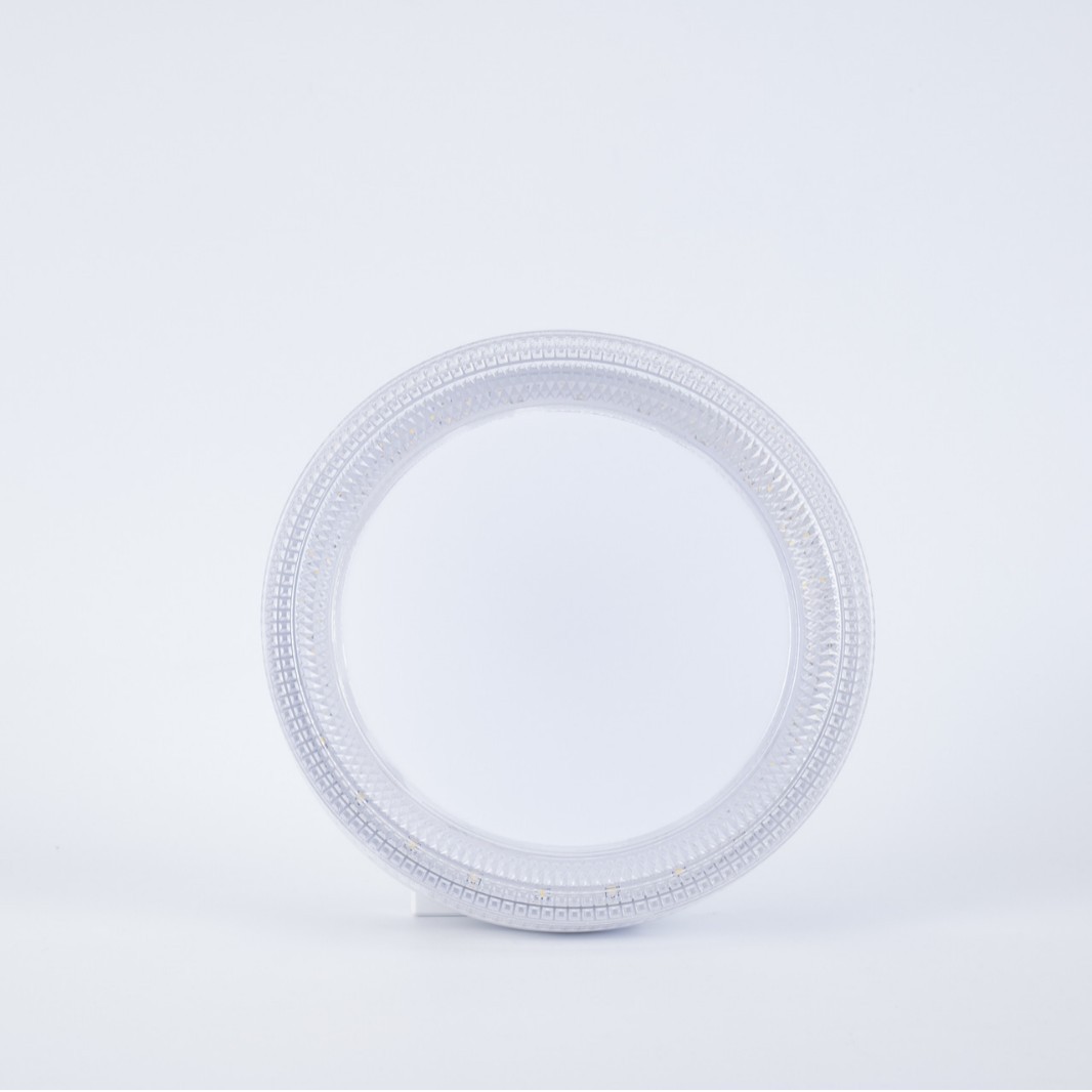Round ceiling light E27 rotating screw-type LED bulb, energy-saving flying saucer light, residential and commercial indoor lighting crystal.