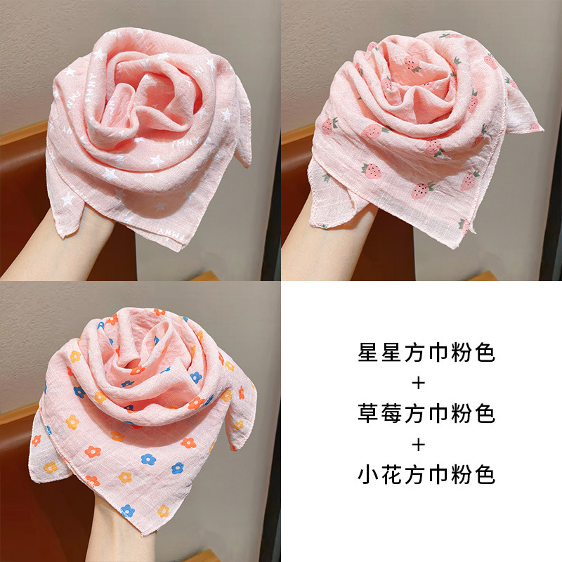 Niñas coreanas bufandas de algodón y lino para niños primavera y otoño delgada baby collar bufandas de viento en todas las estaciones