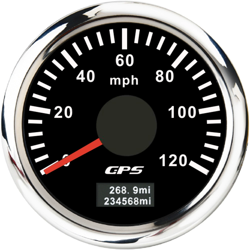 52мм указатель GPS спид терминал Mileter Mileter Mileter 0-30/60/80/120/200MPH Цветная подсветка часы