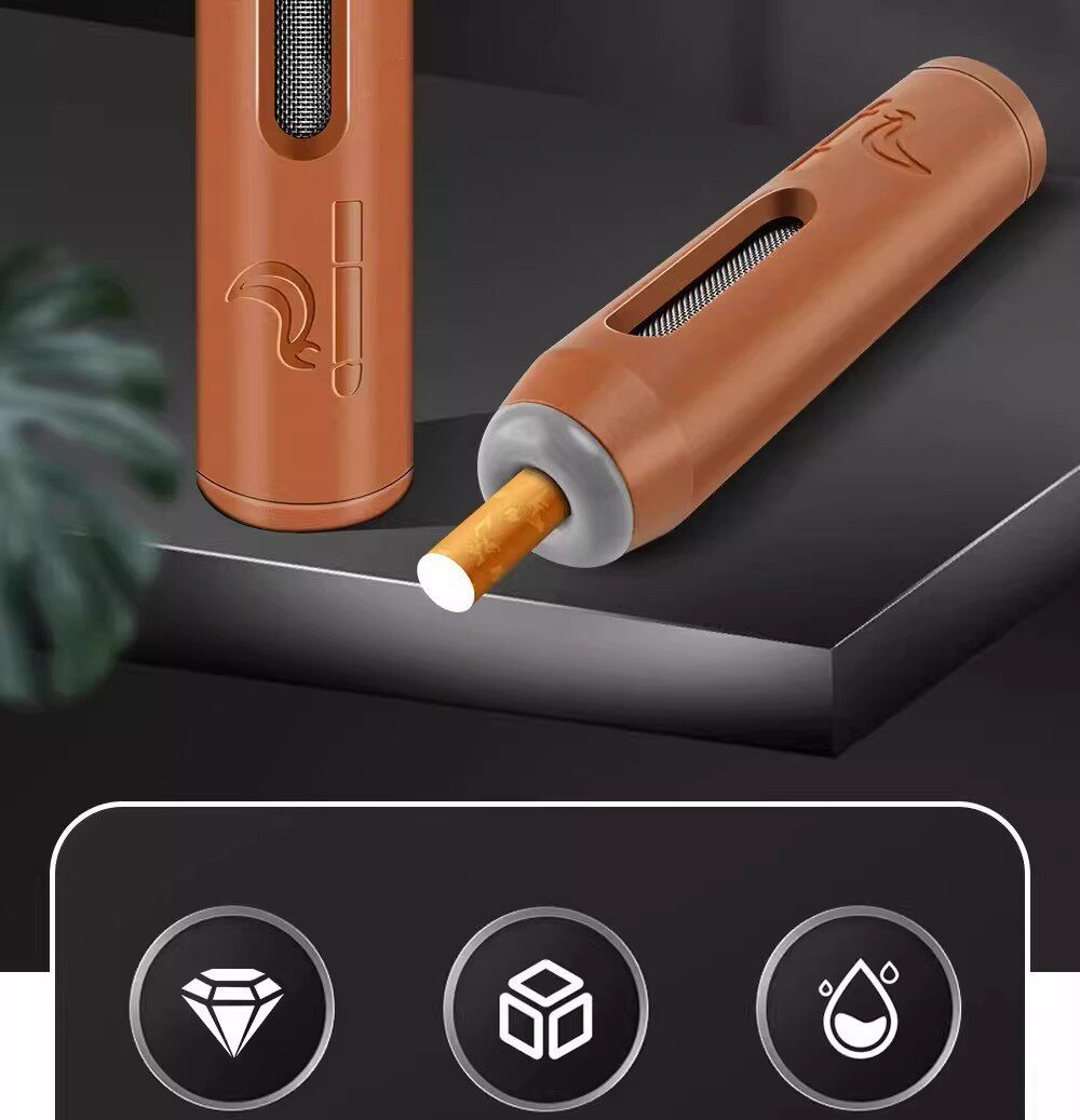 New three-in-one mini ashtray for cars, no ash spillage, a great item for lazy people, plastic gift, portable cigarette holder