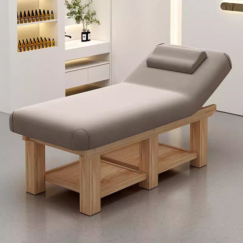 Nuevo salón de belleza de alta gama especial madera maciza función cama de masaje cama de belleza SPA masaje cama de látex de masaje