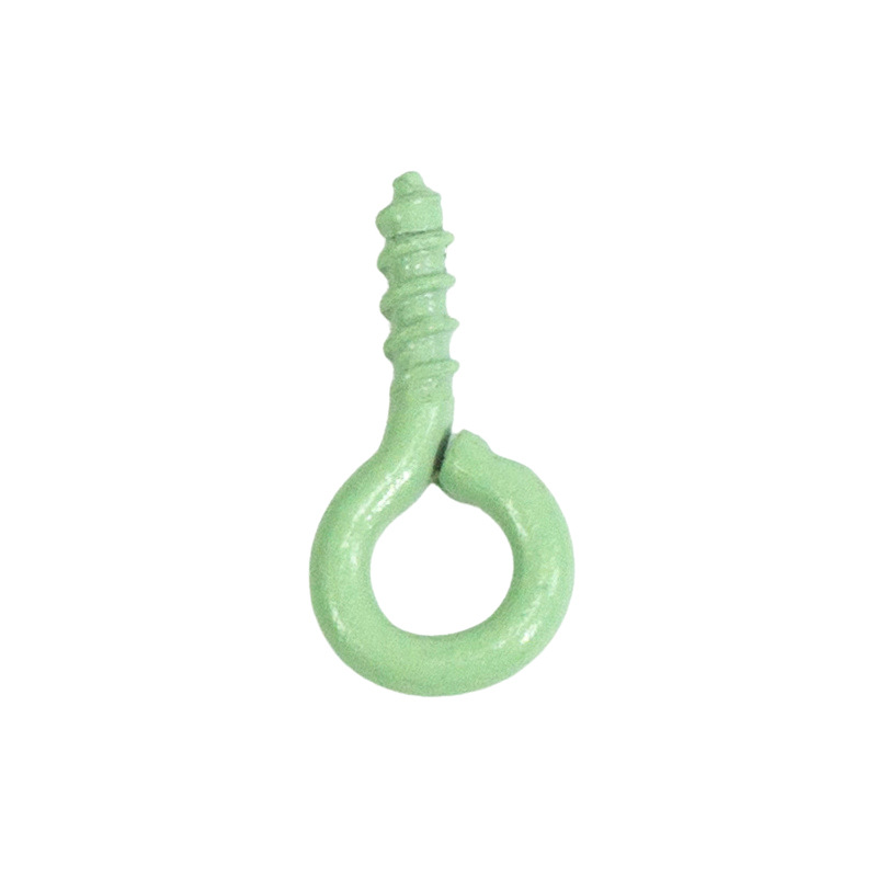 Accesorios de la joyería DIY 100 color spray pintura ovejas cuerno clavo tornillo ojo mirando teléfono caso colgante llavero