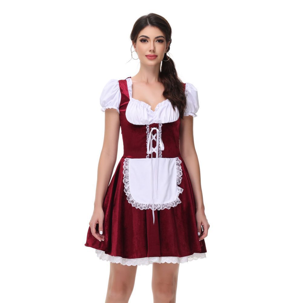 2026 New Beer Girl Cosplay Dress Maid Outfit Munich German Oktoberfest Performance Costume