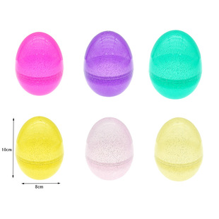 Plastic Easter Egg 10*8cm Dinosaur Gold Powder Easter Egg Candy Toy Easter Egg Halloween Dinosaur Egg