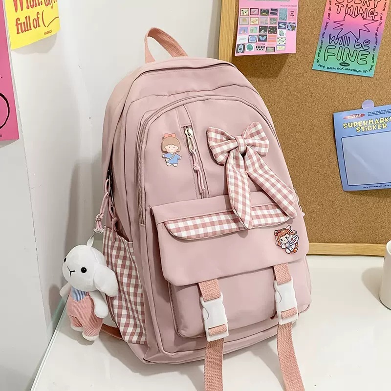 新款可爱小学生三到六年级初中生大容量背包女生双肩包高中生书包|undefined