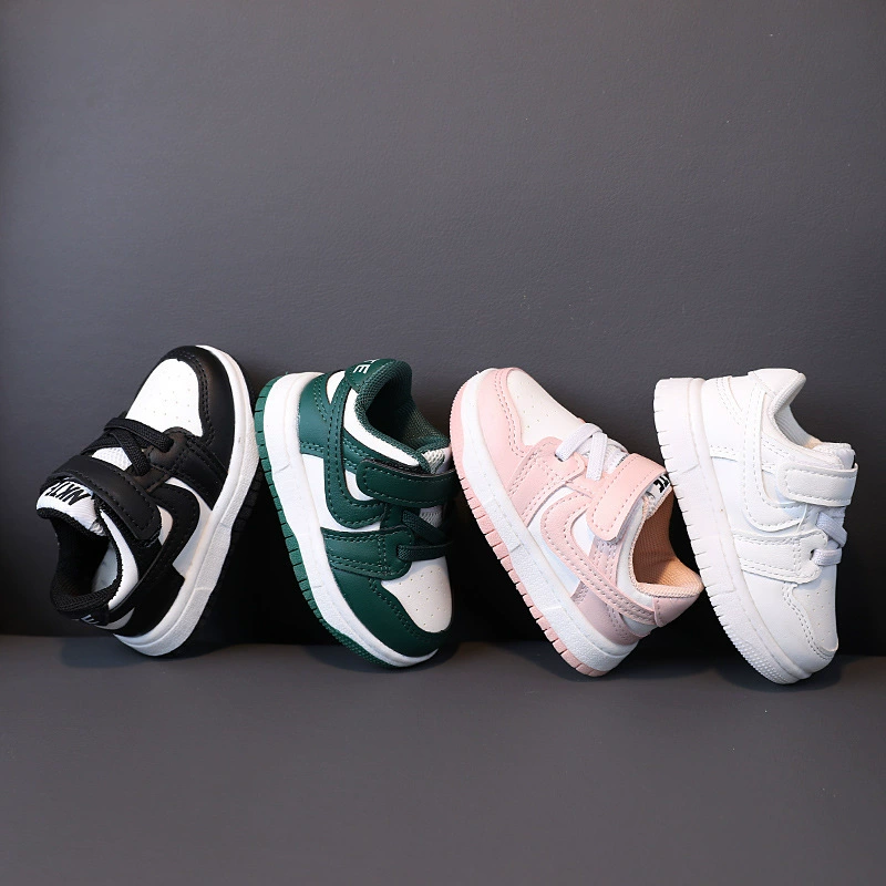 Детские кроссовки для мальчиков и девочек 2023 весенне-Осенняя обувь для мальчиков в Корейском стиле Белая обувь для малышей