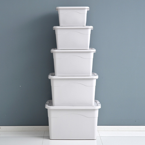 Moving storage box plastic household clothes quilt storage box toy sundry storage box extra large storage box
