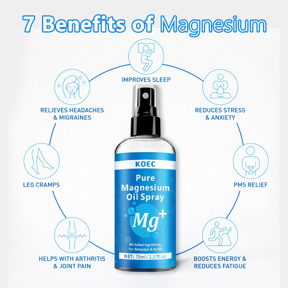 KOEC magnesium oil spray muscle soothing pure magnesium body spray Magnesium oiil spray cross -border explosion