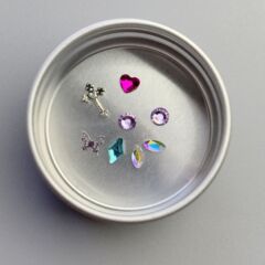 外国貿易製品 カラフルメタル 丸型菱形組み合わせ歯型ドリルセット10 # 組み合わせ歯科用ドリル シルバー 箱入り8本セット