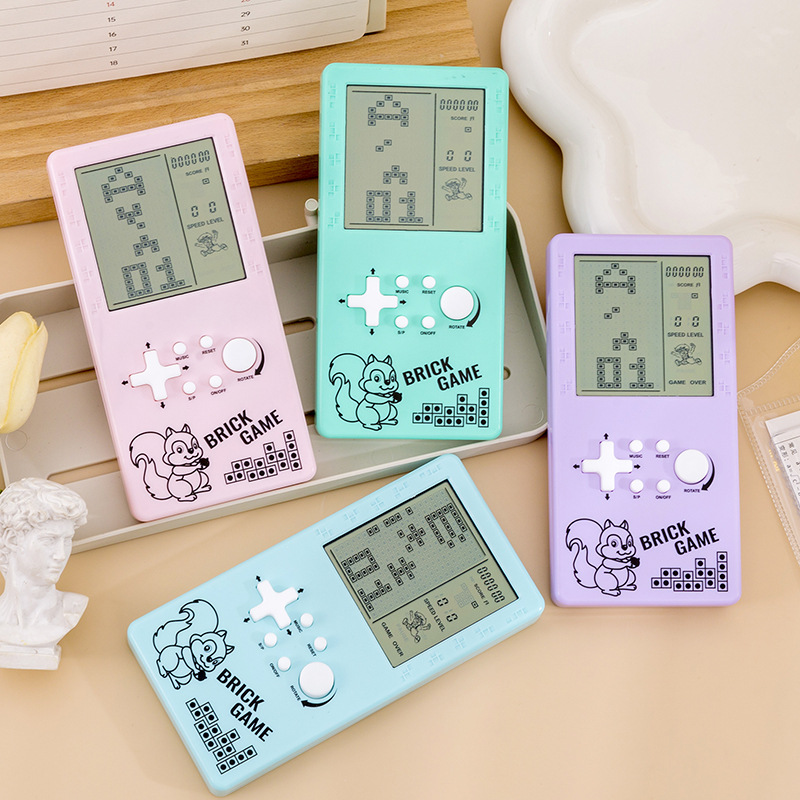Classic Large-Screen Tetris Game Console for Children Retro Nostalgic 8090 Toys Handheld Game Console Wholesale