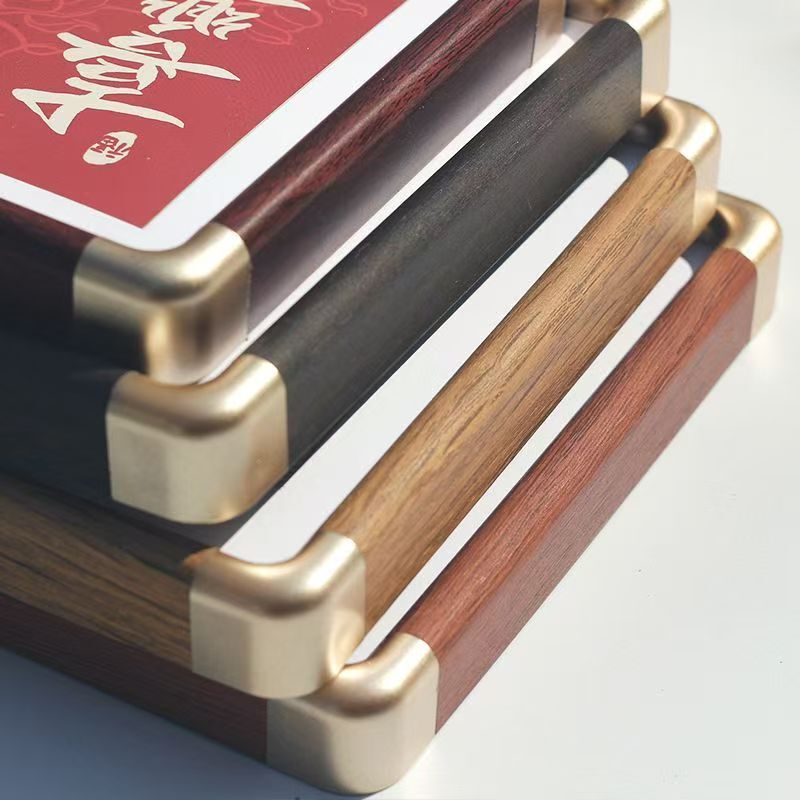 New Chinese-style PVC imitation copper rounded corner photo frame 6inch 8inch A4 framed calligraphy and painting frame wholesale photo frame display