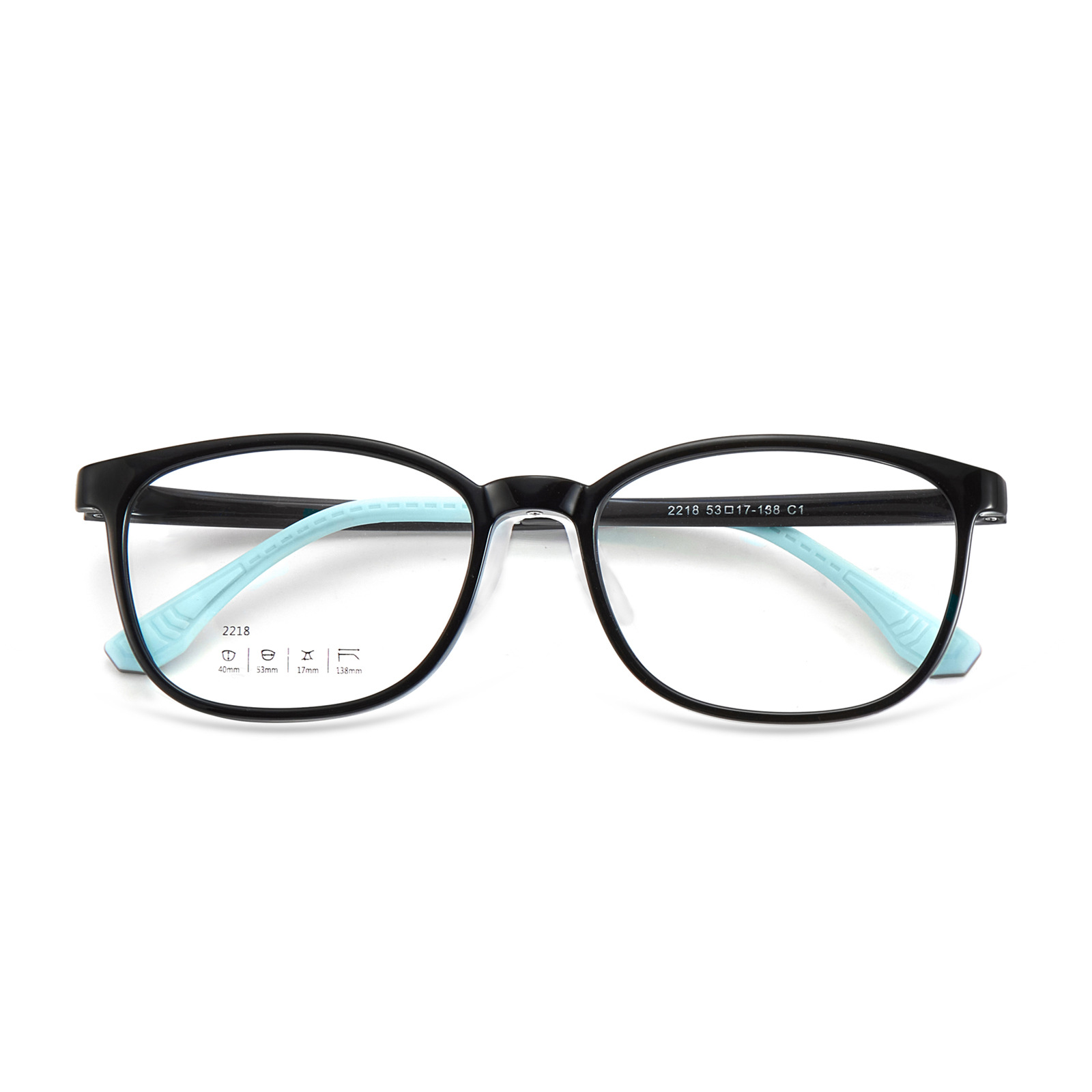 Niños y adolescentes ultra-ligero TR gafas marco de protección del medio ambiente de silicona integrado almohadilla de la nariz puede ser equipado con la miopía Danyang venta al por mayor