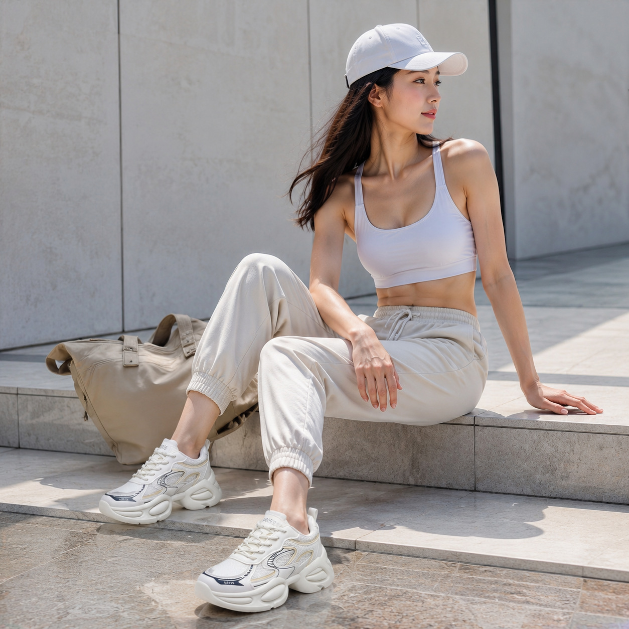 Zapatos de papá zapatos de mujer 2026 verano nuevo aumento de suela gruesa mesh transpirable zapatos deportivos casuales zapatos de mujer moda versátil