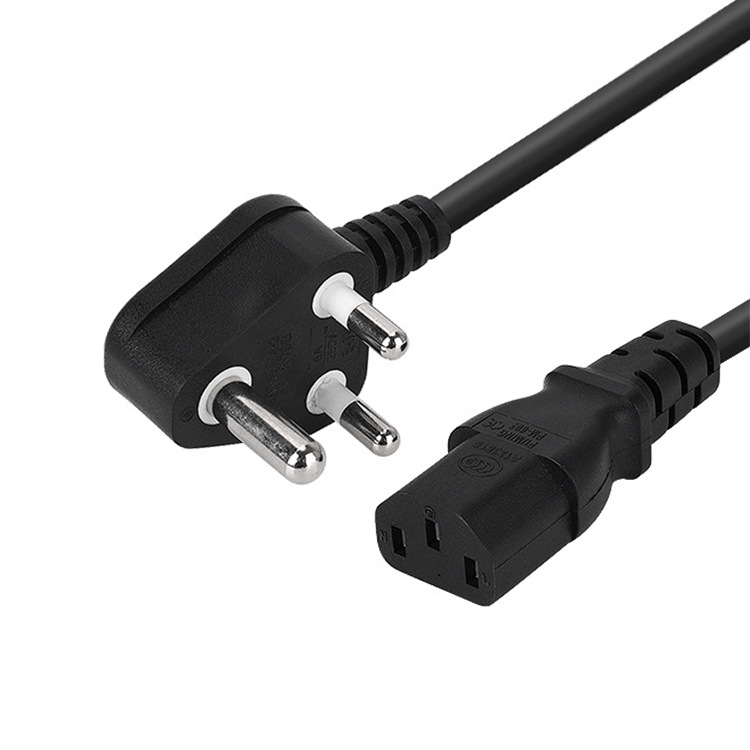 厂家供应 南非电源线插头 品字尾电源线插头 三芯电器插座电源线