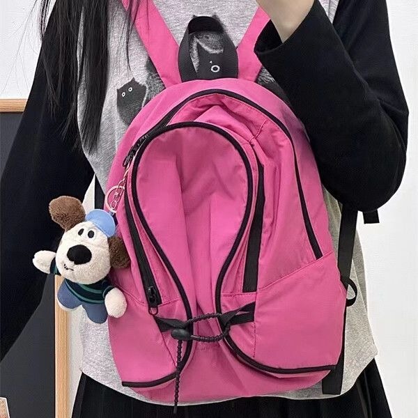 Niche original design Japanese style Ins Barbie powder function heterosexual elastic snail backpack female super cute small backpack Niche original design Japanese style Ins Barbie powder function heterosexual elastic snail backpack female super cute small backpack