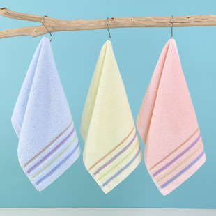 Cotton small towel lint-free and color-free soft and comfortable cotton children's towel children's towel household absorbent towel