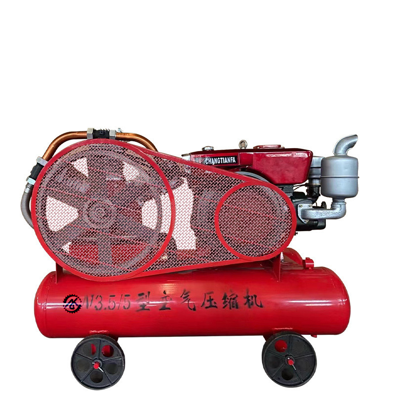 移動式ピストン式鉱山用小型エアコンプレッサーw3.5/5ディーゼル電動エンジニアリングエアポンプ空気圧縮機メーカー|undefined