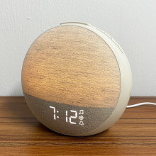 2025新款白噪音睡眠闹钟伴睡氛围灯七彩灯光模拟日光唤醒闹钟