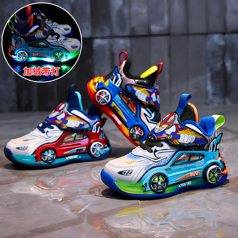 Cartoon keep warm children's sneakers for boys