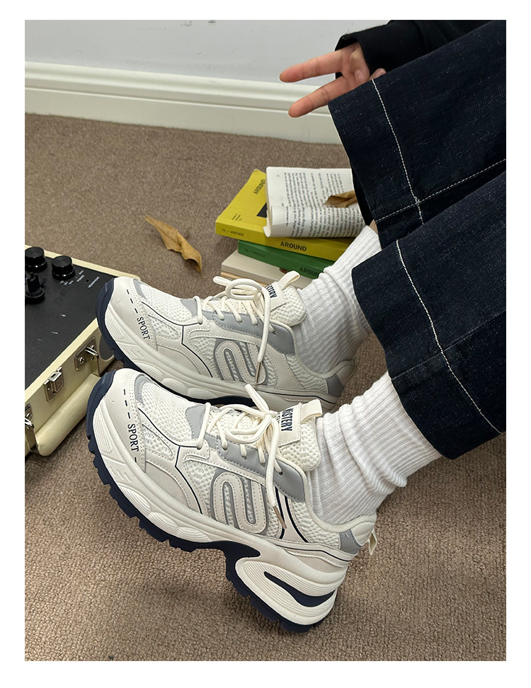 Women's Thick Soled Casual Sports Shoes Versatile Platform Style_voghion.com