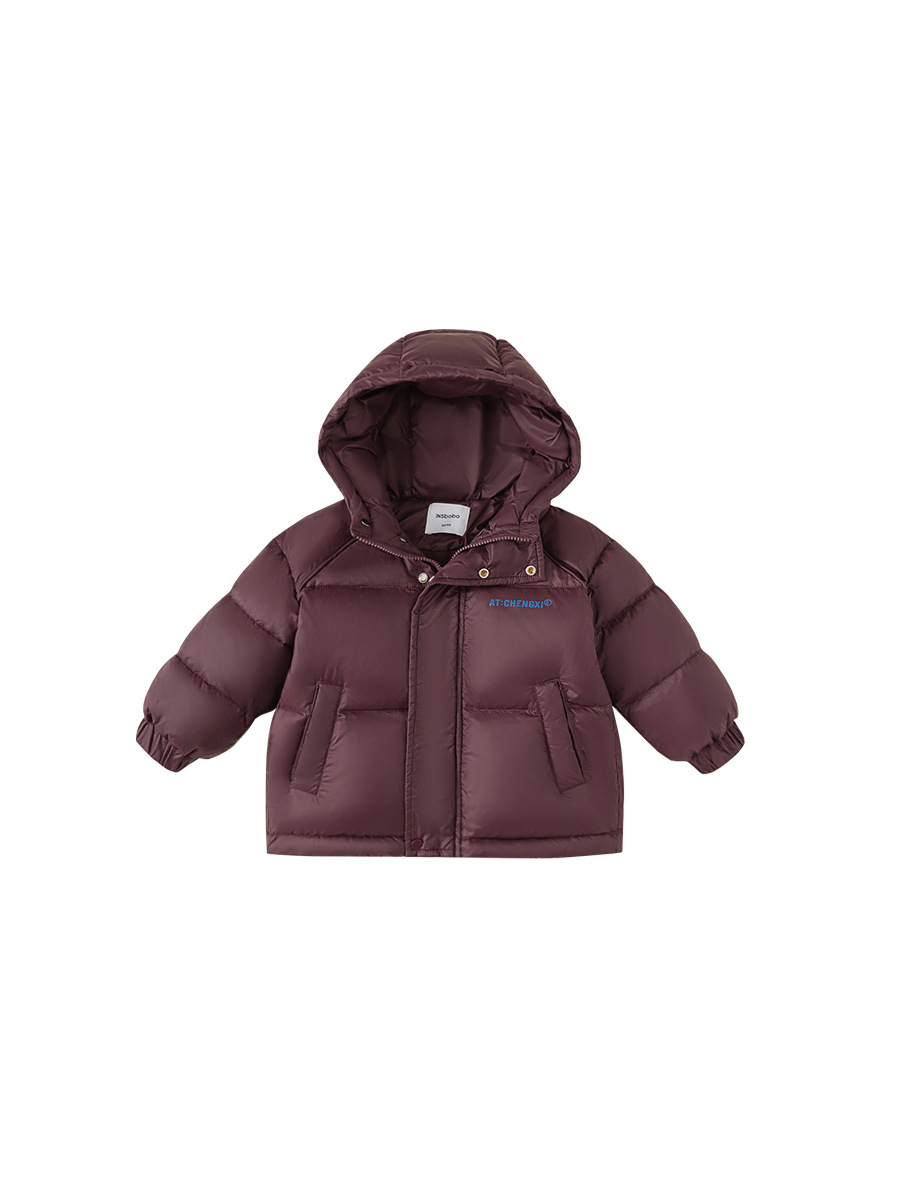 Youbao ropa para niños chaqueta de plumón con capucha para niños 2024 nueva ropa de invierno casual para niños 90 chaqueta de plumón de pato blanco