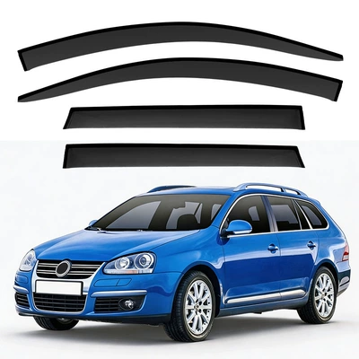 Rain shield — window visors, providing sun - standard-packaging-without-logo-mexico-bora-variant-mk5-1k-2008-2009-no-bright-trim-rain-visor