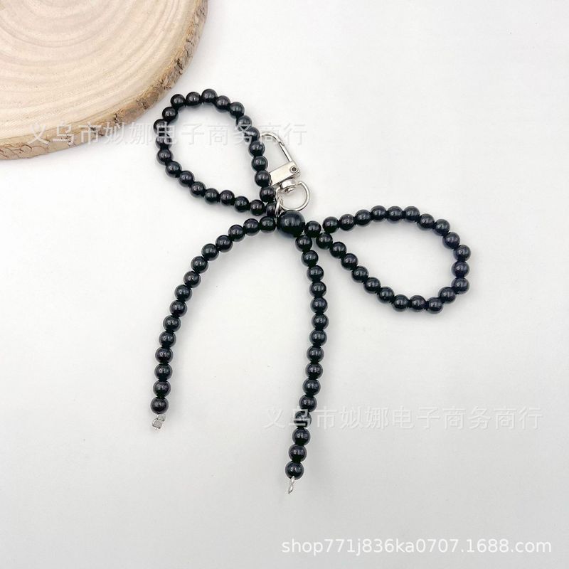 韓国ジュエリーインファッションリボンパール携帯電話吊りチェーンバッグキーホルダーアクセサリーヘアアクセサリーデザイン女の子|undefined
