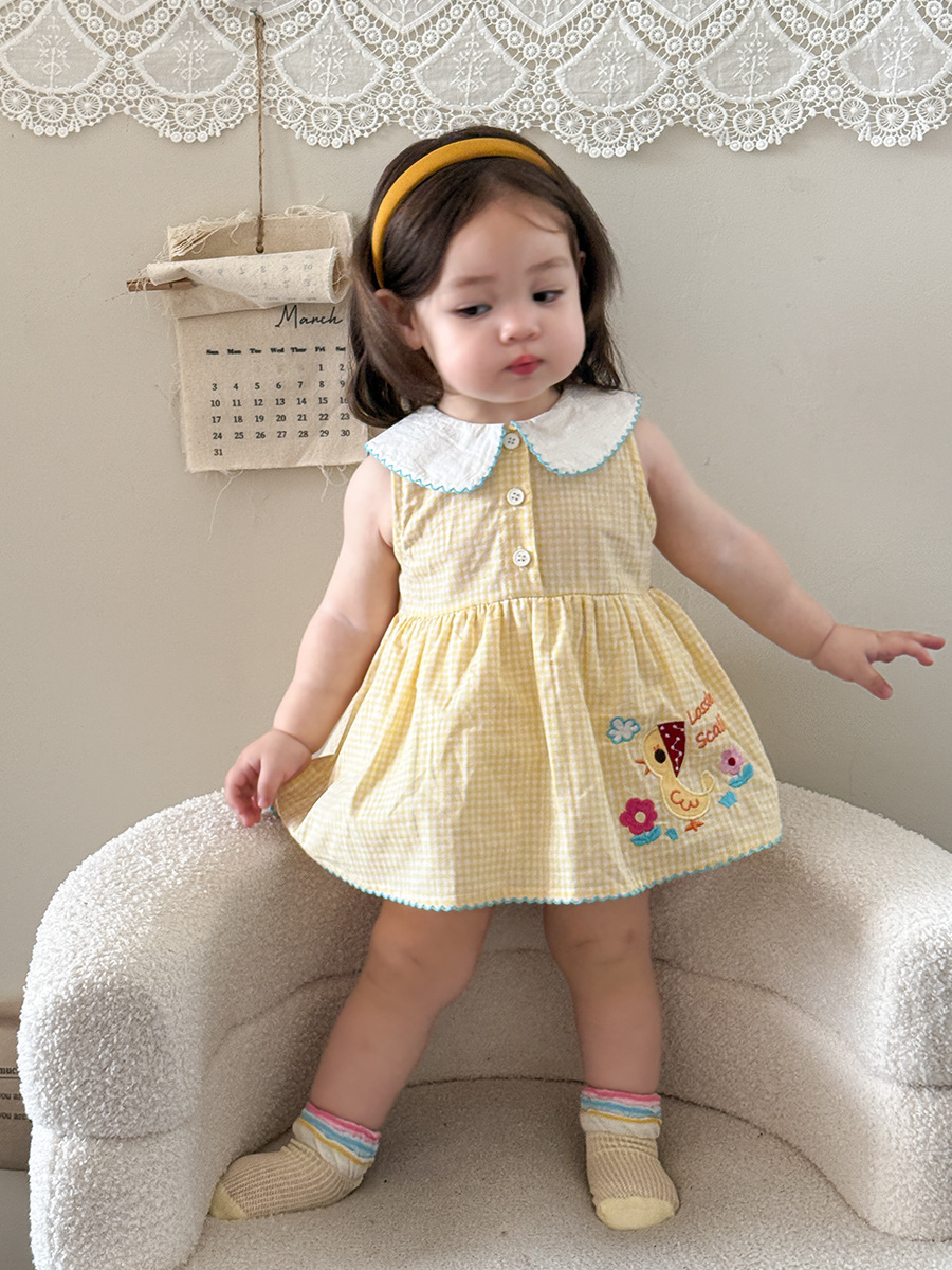 Falda de pato amarillo