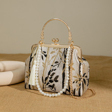 旗袍包复古斜挎口金包宴会包国风手工包女新中式民族风手提汉服包