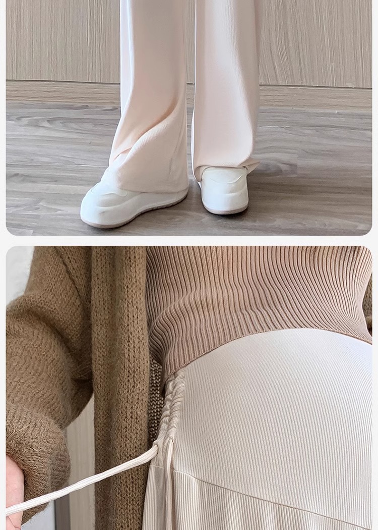 Pantalon de grossesse large et fluide décontracté été_voghion.com