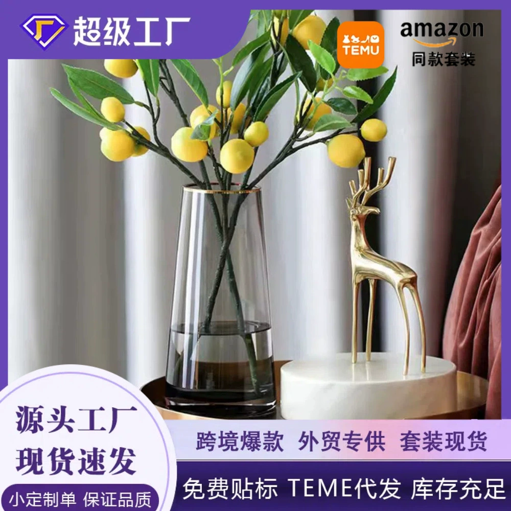 Производители одного поколения легких волос экстравагантных ветра Пномпень стеклянная ваза с цветами