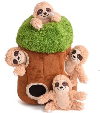 Amazon fuente árbol agujero Casa traje mascota perro escondite sonido de peluche de juguete creaking nido de gato en stock
