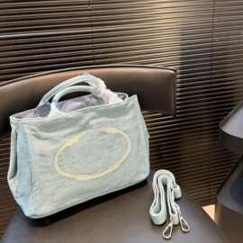 复古美式帆布包ins风大容量通勤文艺单肩托特包女包中性款手拎包