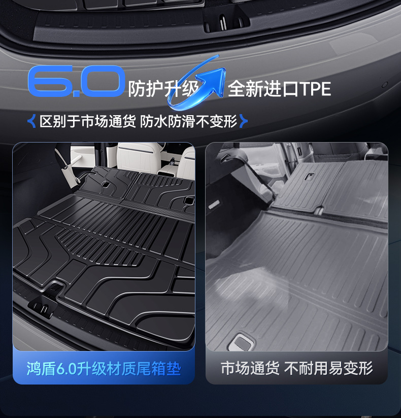 Suitable for Ideal I6 Trunk Mat Tpe25 New Special Integrated Trunk Mat Car Interior Modification Supplies